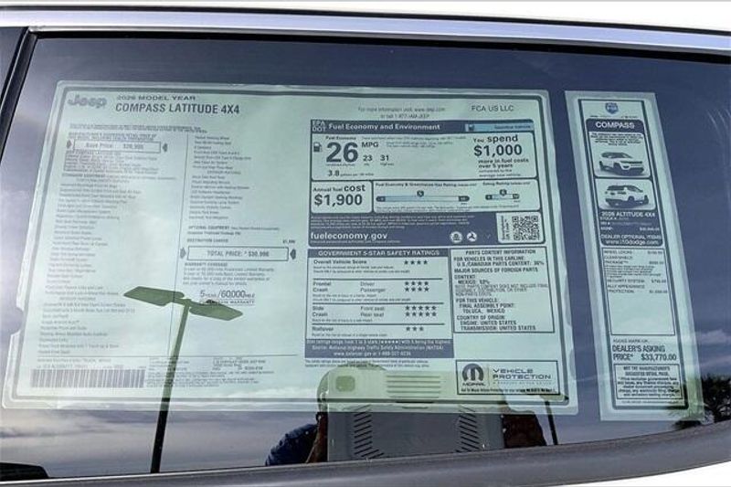New 2026 Jeep Compass Latitude 4x4Image 16