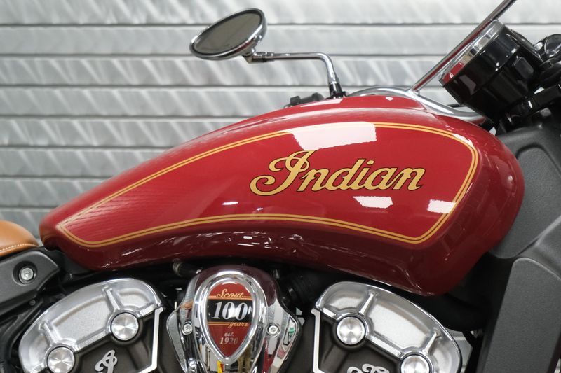 USED 2020 INDIAN MOTORCYCLE SCOUT 100TH ANNIVERSARY Image 9