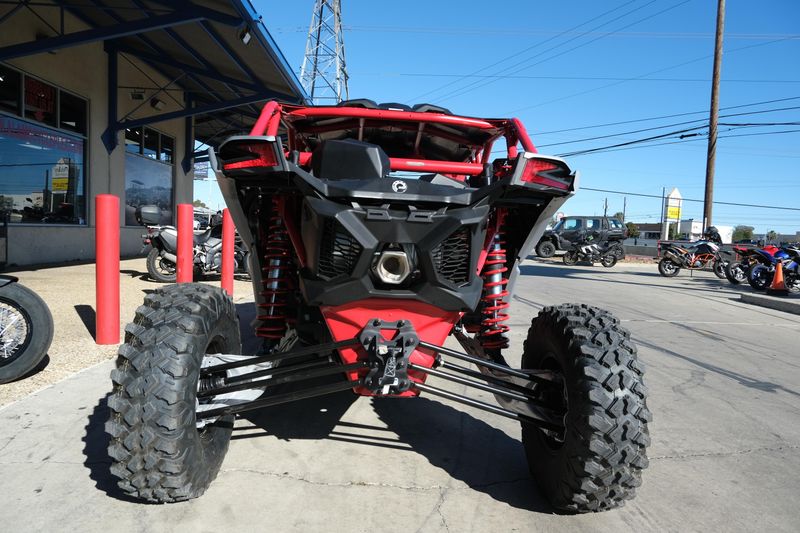 2025 Can-Am MAVERICK X3 MAX X RS TURBO RR WITH SMARTSHOX FIERY RED AND HYPER SILVERImage 8