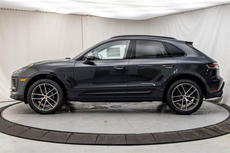 2024 Porsche Macan  in a Volcano Grey Metallic exterior color and Blackinterior. Lotus Manhattan 347-395-5714 lotusmanhattan.com 