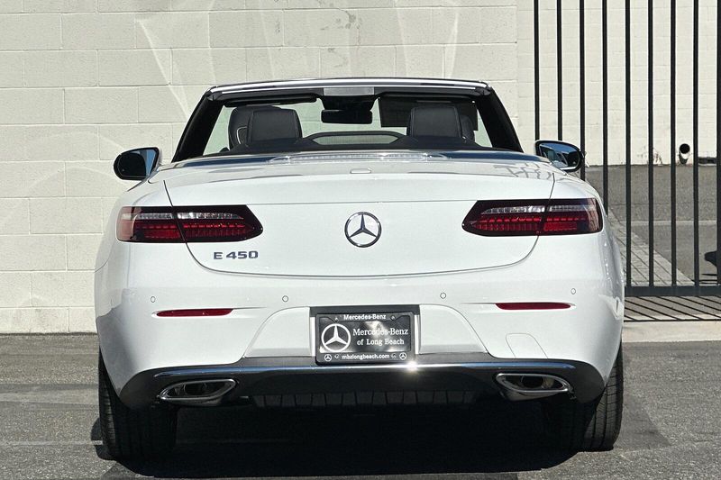 2023 Mercedes-Benz E-Class E 450 in a POLAR WHITE exterior color and Blackinterior. SHELLY AUTOMOTIVE shellyautomotive.com 