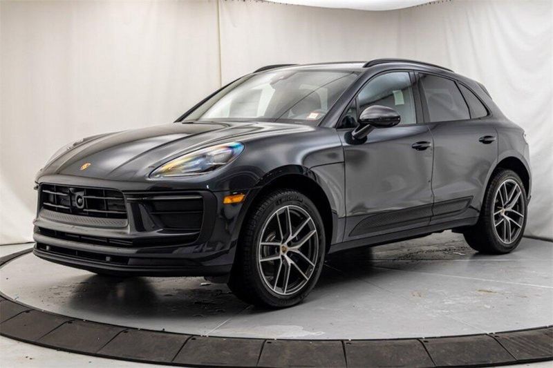 2024 Porsche Macan  in a Volcano Grey Metallic exterior color and Blackinterior. Lotus Manhattan 347-395-5714 lotusmanhattan.com 