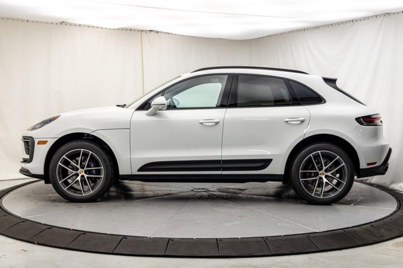 2024 Porsche Macan  in a White exterior color and Black/Bordeaux Redinterior. Lotus Manhattan 347-395-5714 lotusmanhattan.com 