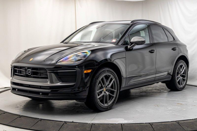 2024 Porsche Macan T in a Black exterior color and Black w/Chalk Stitchinginterior. Lotus Manhattan 347-395-5714 lotusmanhattan.com 