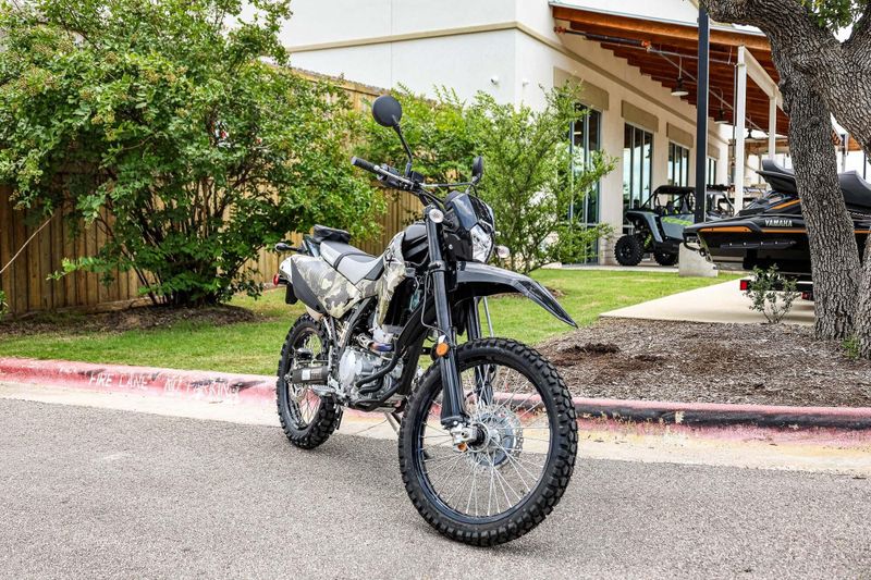 New 2026 Kawasaki KLX 300  CYPHER CAMO BEIGE AND EBONY Image 1