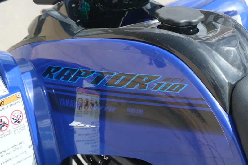 New 2025 Yamaha RAPTOR 110 TEAM BLUE Image 13