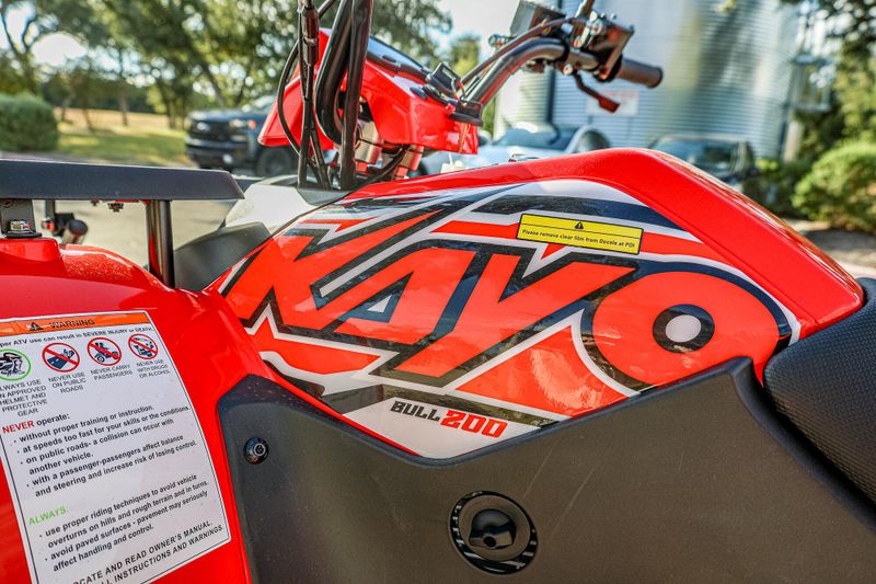 2025 KAYO BULL 200  RED  in a RED exterior color. Family PowerSports (877) 886-1997 familypowersports.com 