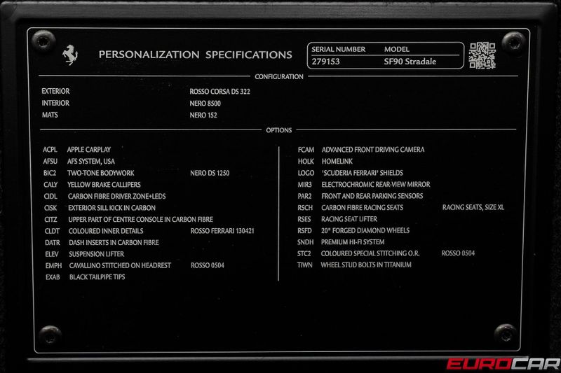 Used 2022 Ferrari SF90 Stradale *HUGE CARBON OPTIONS * SUSPENSION LIFTER*Image 14