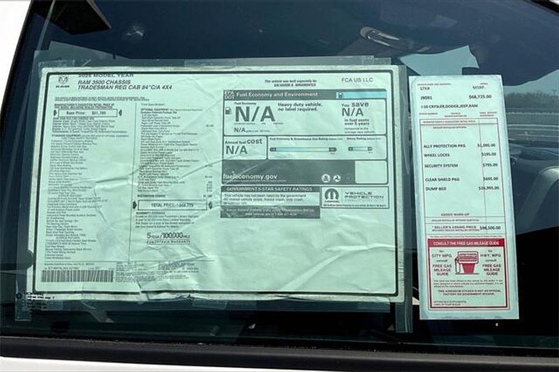 New 2025 RAM 3500 Tradesman Chassis Regular Cab 4x4 84