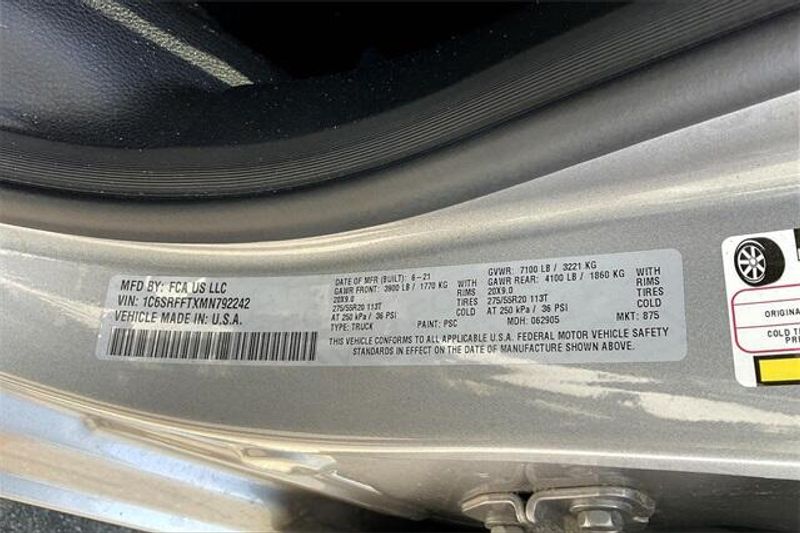 Used 2021 RAM 1500 Big Horn Lone StarImage 33