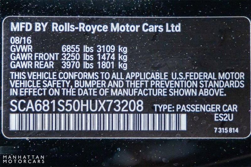 2017 Rolls-Royce Phantom Manhattan Edition in a Black exterior color and Black with Artic White accents finterior. Lotus Manhattan 347-395-5714 lotusmanhattan.com 