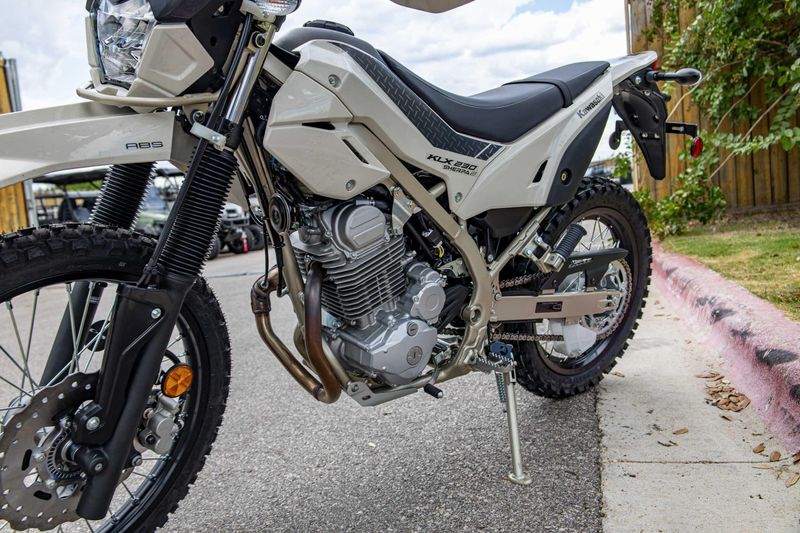 New 2026 Kawasaki KLX230 S ABS  WHITISH BEIGE Image 18
