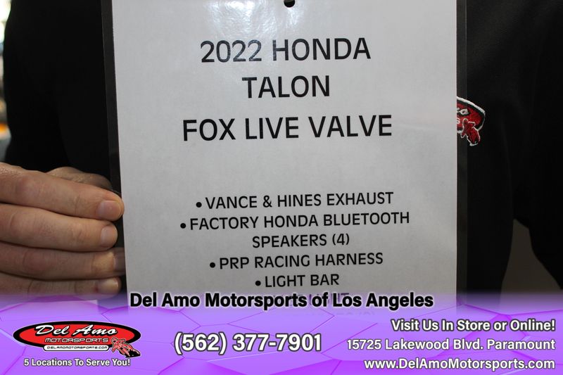 2022 Honda TALON1000X4 FOX LIVEVA 1000X-4 FOX Live ValveImage 10