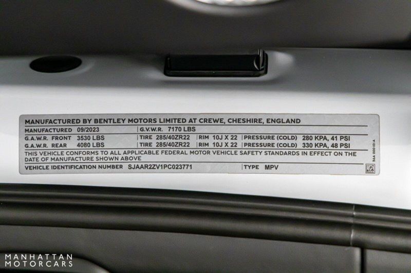 2023 Bentley Bentayga Speed in a Ice Metallic exterior color and Lineninterior. Lotus Manhattan 347-395-5714 lotusmanhattan.com 