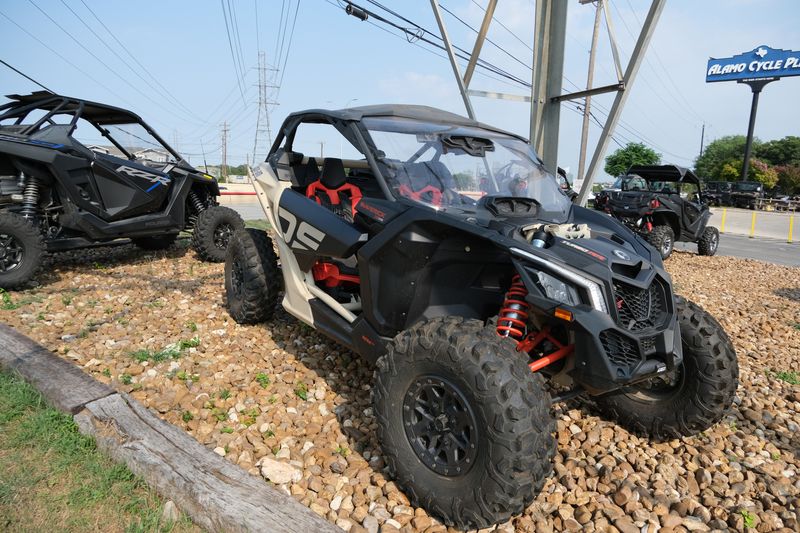 2023 Can-Am MAVERICK X3 X DS TURBO RR 64 DESERT TAN AND CARBON BLACK AND MAGMA REDImage 6