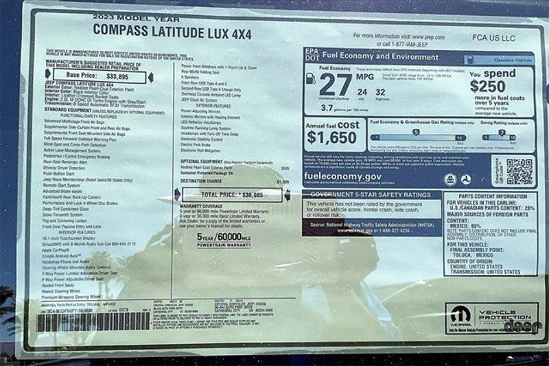 2023 Jeep Compass Latitude Lux 4x4Image 15