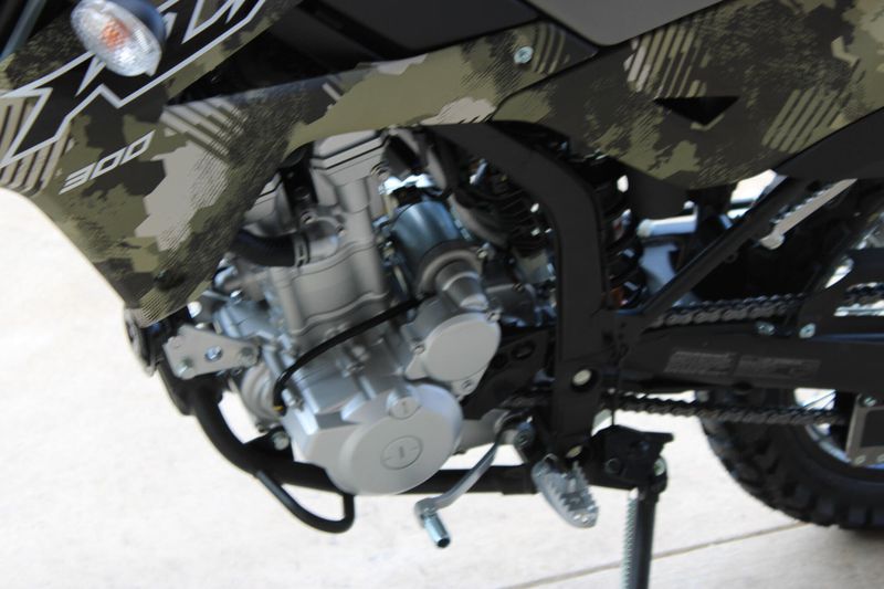 New 2026 Kawasaki KLX300 CYPHER CAMO BEIGE AND EBONY Image 19