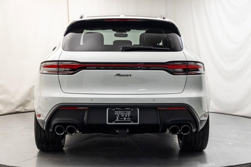 2024 Porsche Macan  in a White exterior color and Black/Bordeaux Redinterior. Lotus Manhattan 347-395-5714 lotusmanhattan.com 