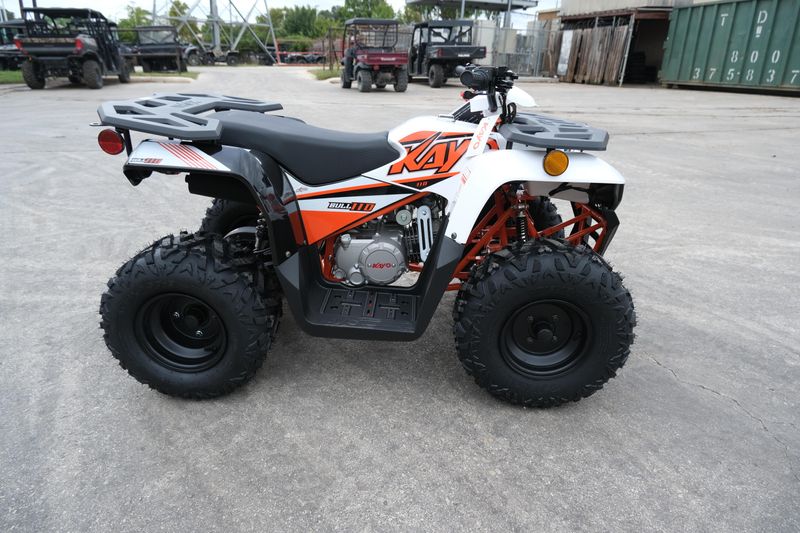 2024 KAYO BULL 110 WHITE in a WHITE exterior color. Family PowerSports (877) 886-1997 familypowersports.com 