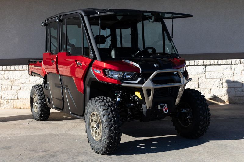 2025 Can-Am DEFENDER MAX LIMITED CAB HD10 FIERY RED Image 1