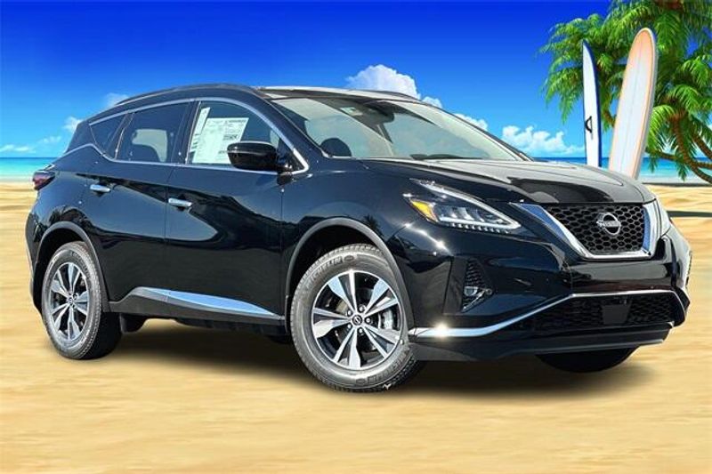 2024 Nissan Murano SV in a Super Black exterior color and Graphiteinterior. BEACH BLVD OF CARS beachblvdofcars.com 