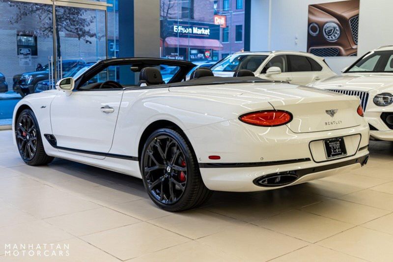 2024 Bentley Continental GT Speed Convertible in a Glacier White exterior color and Hotspur & Belugainterior. Lotus Manhattan 347-395-5714 lotusmanhattan.com 