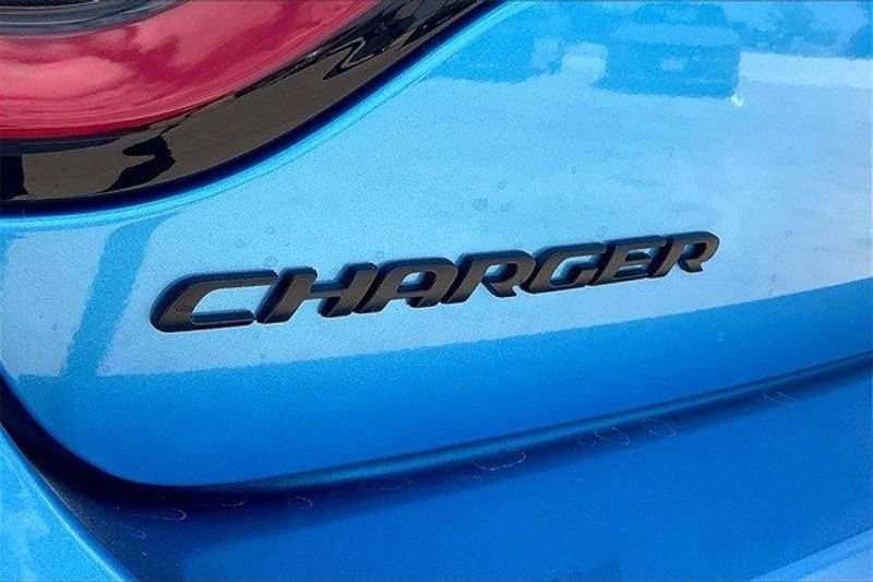 2023 Dodge Charger SXT Rwd in a B5 Blue exterior color and Blackinterior. Elder CDJR Cedar Creek 430-558-0679 eldercedarcreek.com 