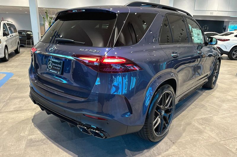 2024 Mercedes-Benz GLE-Class GLEGLE 63 S AMG in a TWILIGHT BLUE exterior color and BROWN/BLACKinterior. SHELLY AUTOMOTIVE shellyautomotive.com 