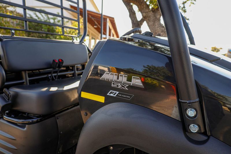 NEW 2026 KAWASAKI MULE SX 4X4  in a SUPER BLACK exterior color. Family PowerSports (877) 886-1997 familypowersports.com