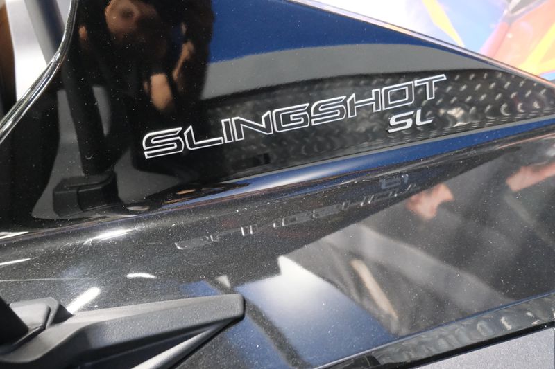 NEW 2025 POLARIS SLINGSHOT SL AUTODRIVE  in a JET BLACK exterior color. Family PowerSports (877) 886-1997 familypowersports.com 