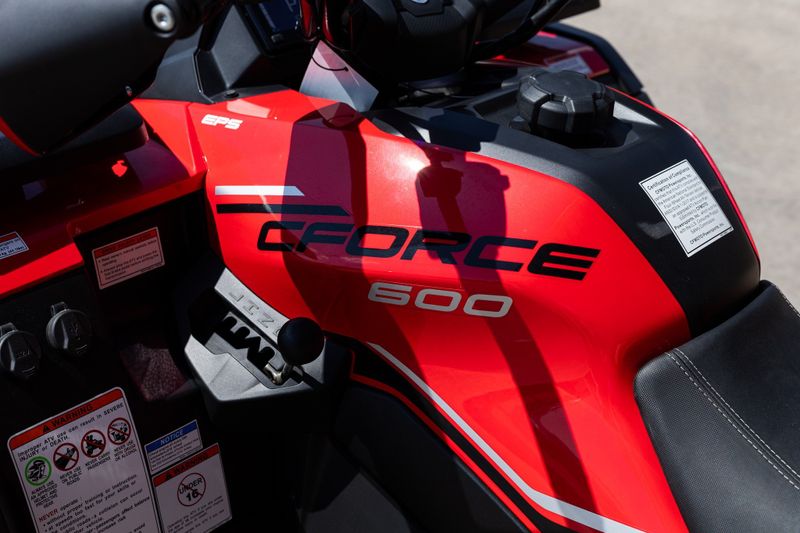 2024 CFMOTO CFORCE 600 CF600AZ3SA in a RED exterior color. Family PowerSports (877) 886-1997 familypowersports.com 