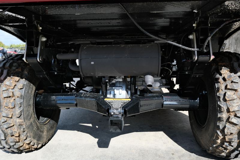 NEW 2026 KAWASAKI MULE 4010 TRANS4X4  in a DARK ROYAL RED exterior color. Family PowerSports (877) 886-1997 familypowersports.com 