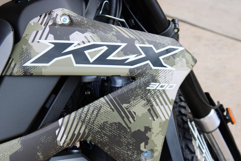 New 2026 Kawasaki KLX300 CYPHER CAMO BEIGE AND EBONY Image 11