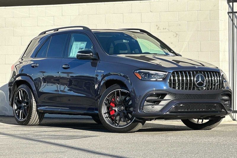 2024 Mercedes-Benz GLE-Class GLEGLE 63 S AMG in a TWILIGHT BLUE exterior color and AMG BAHIA BROWNinterior. SHELLY AUTOMOTIVE shellyautomotive.com 