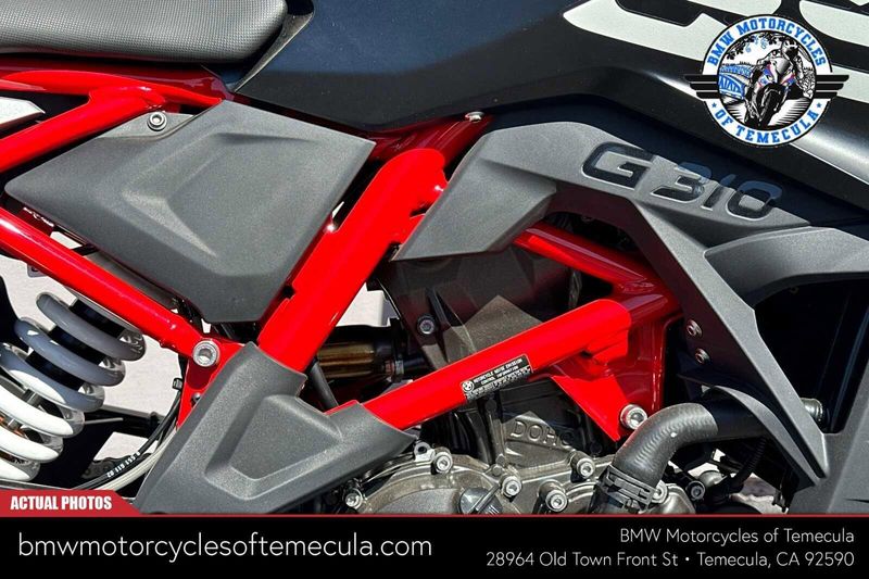 2024 BMW G 310 GS in a RACING RED exterior color. BMW Motorcycles of Temecula – Southern California (951) 506-6903 bmwmotorcyclesoftemecula.com 