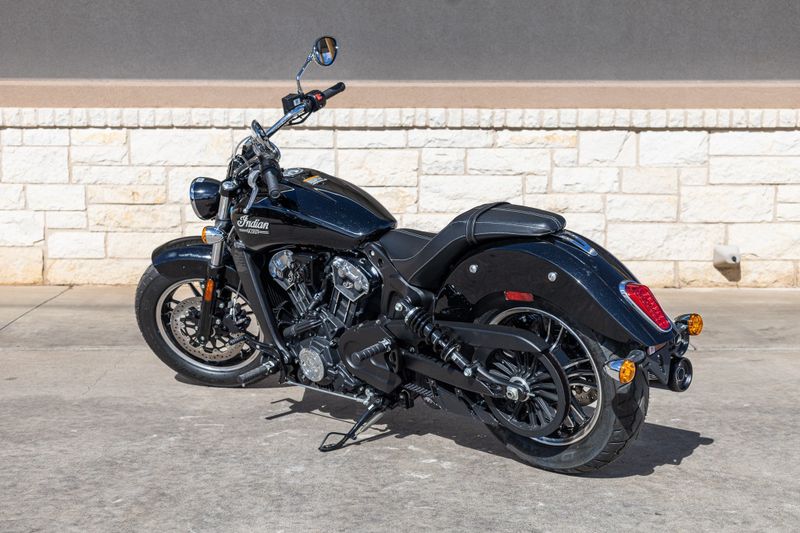 2023 INDIAN MOTORCYCLE SCOUT BLACK METALLIC 49ST in a BLACK exterior color. Family PowerSports (877) 886-1997 familypowersports.com 