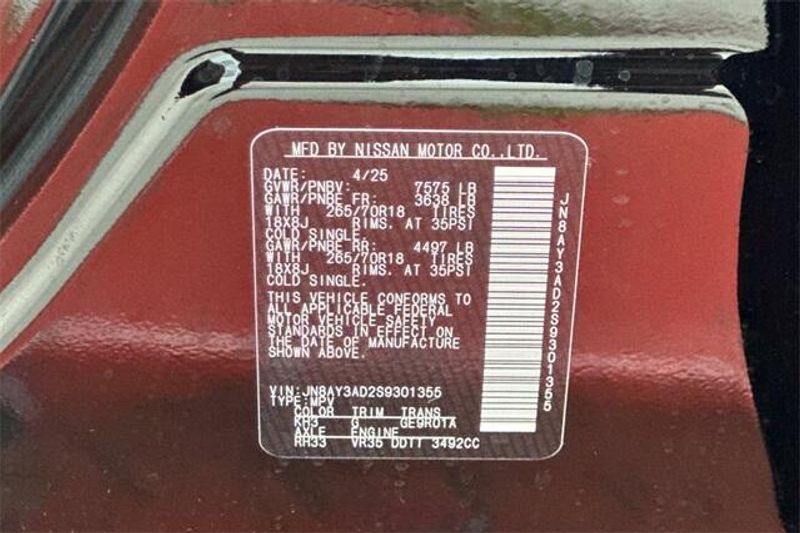New 2025 Nissan Armada SVImage 25