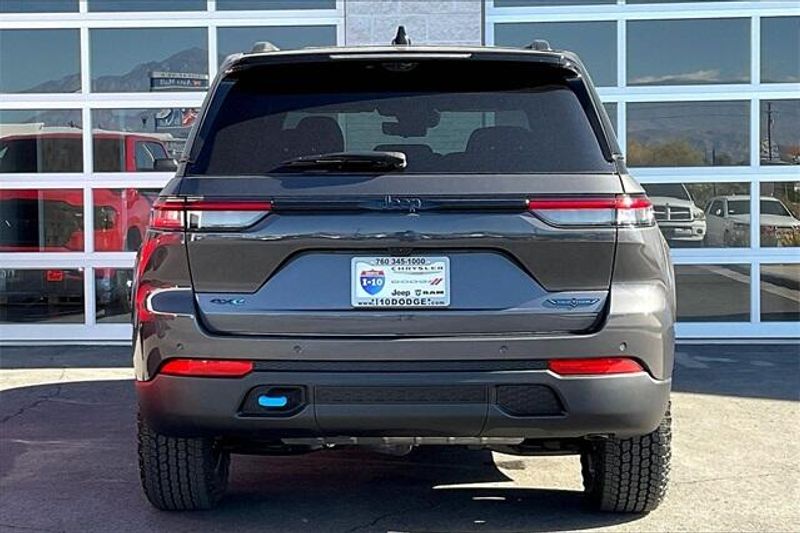 2024 Jeep Grand Cherokee Trailhawk 4xe in a Baltic Gray Metallic Clear Coat exterior color and Global Blackinterior. I-10 Chrysler Dodge Jeep Ram (760) 565-5160 pixelmotiondemo.com 