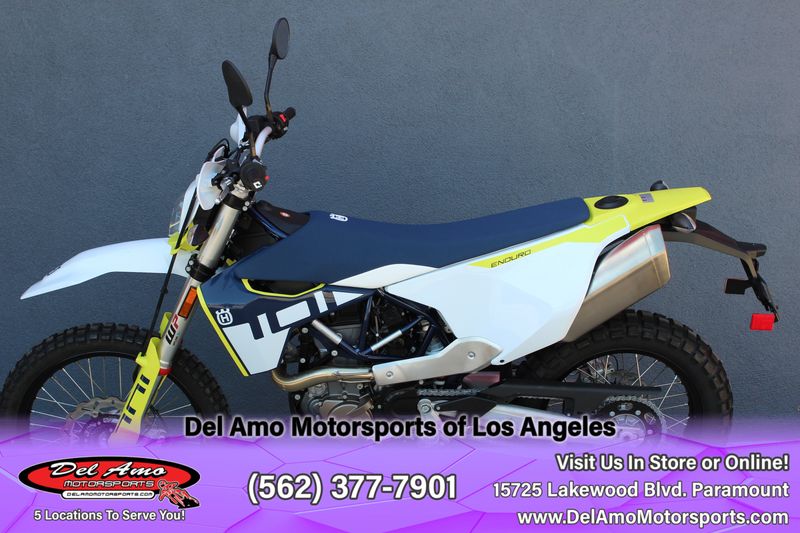 2024 HUSQVARNA 701 ENDURO  in a WHITE exterior color. Del Amo Motorsports of Los Angeles (562) 262-9181 delamomotorsports.com 