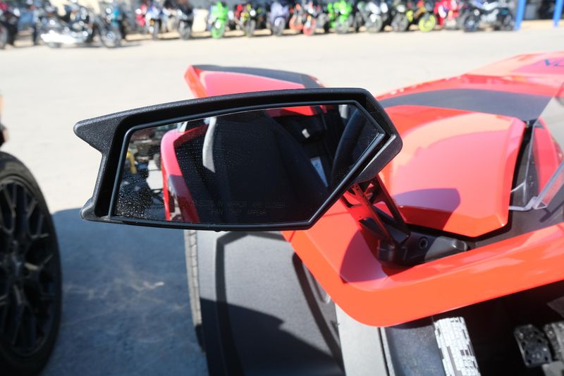 NEW 2025 POLARIS SLINGSHOT S AUTODRIVE  in a SLINGSHOT RED exterior color. Family PowerSports (877) 886-1997 familypowersports.com 