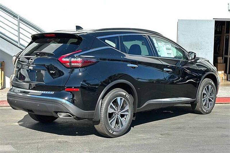 2024 Nissan Murano SV in a Super Black exterior color and Graphiteinterior. BEACH BLVD OF CARS beachblvdofcars.com 