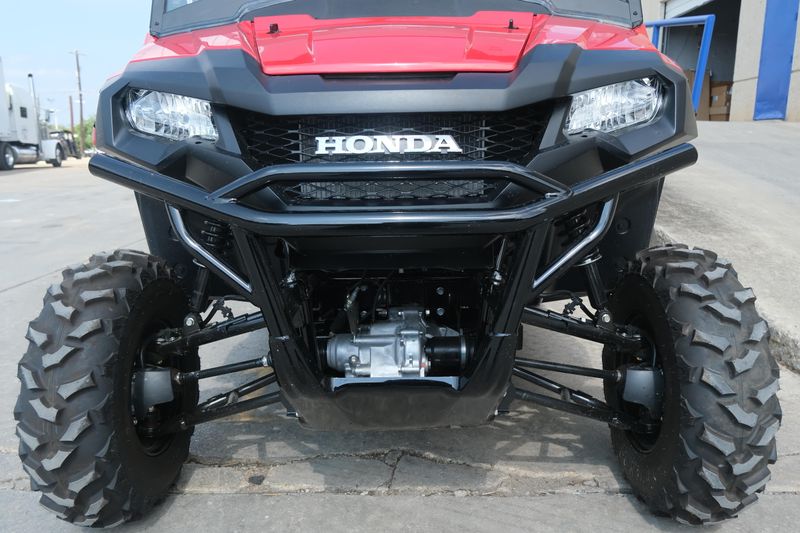 NEW 2026 HONDA PIONEER 7004  in a HERO RED exterior color. Family PowerSports (877) 886-1997 familypowersports.com