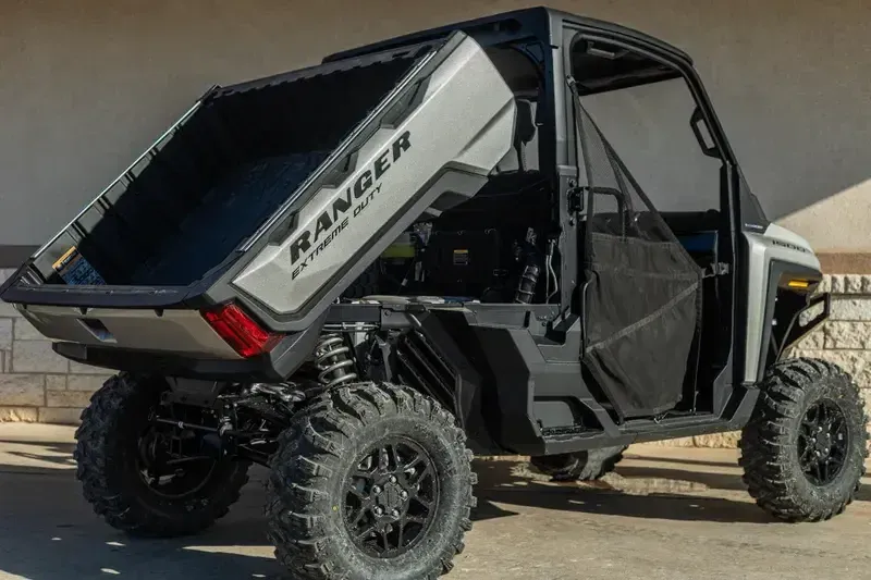 2024 POLARIS RANGER XD 1500 PREMIUM TURBO SILVER in a TURBO SILVER exterior color. Family PowerSports (877) 886-1997 familypowersports.com 