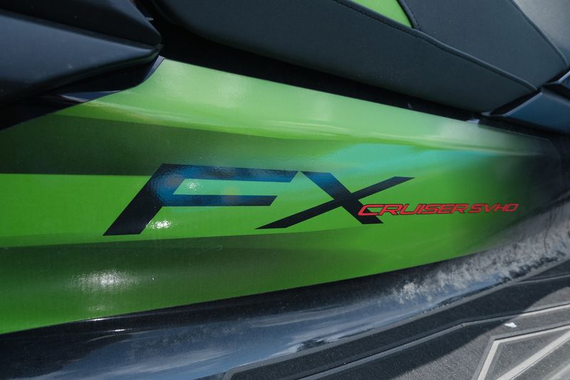 2024 Yamaha WAVERUNNER FX CRUISER SVHO WITH AUDIO BLACK AND ACID GREEN Image 6