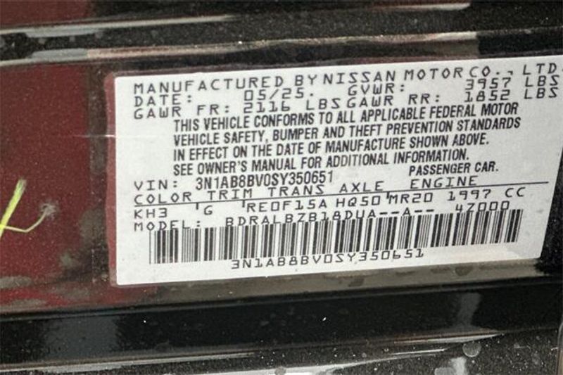 New 2025 Nissan Sentra SImage 22