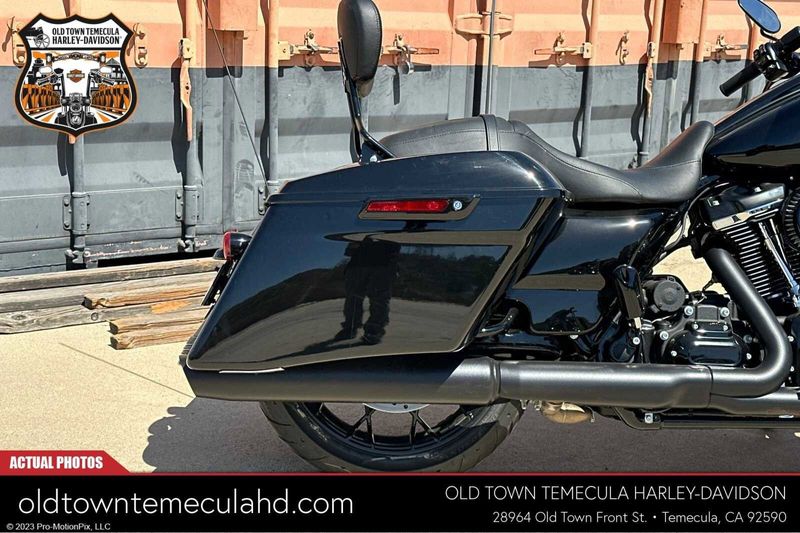 2023 Harley-Davidson Road Glide in a Black exterior color. BMW Motorcycles of Temecula – Southern California (951) 506-6903 bmwmotorcyclesoftemecula.com 