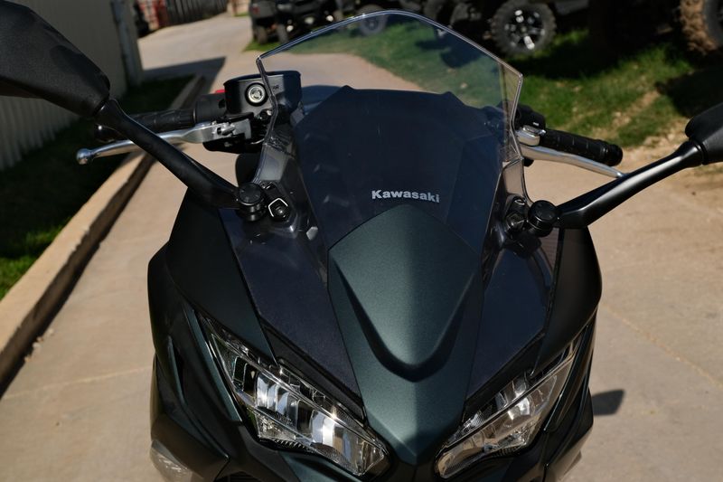 2025 Kawasaki NINJA 650 ABS METALLIC MATTE OLD SCHOOL GREEN AND METALLIC SPARK BLACK Image 22