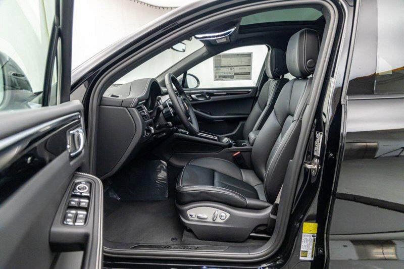 2024 Porsche Macan T in a Black exterior color and Black w/Chalk Stitchinginterior. Lotus Manhattan 347-395-5714 lotusmanhattan.com 