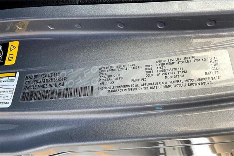 Used 2021 Jeep Gladiator WillysImage 33