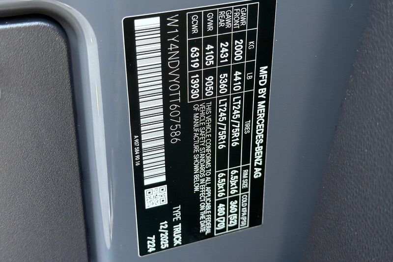 New 2026 Mercedes-Benz Sprinter 2500 Cargo 170 WBImage 22